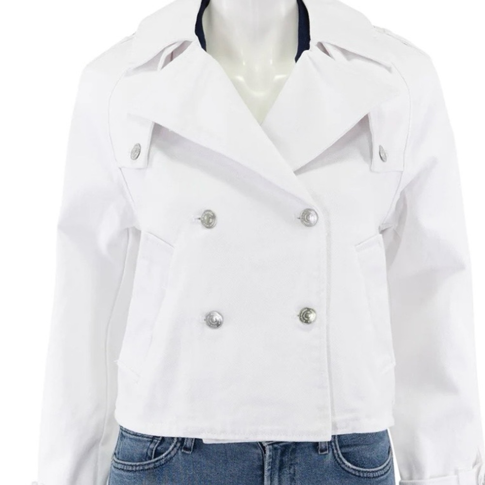 Steve Madden white denim jacket